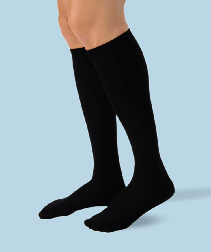 Class 1 Siyah Erkek Varis Çorabları 18-21 mmHg