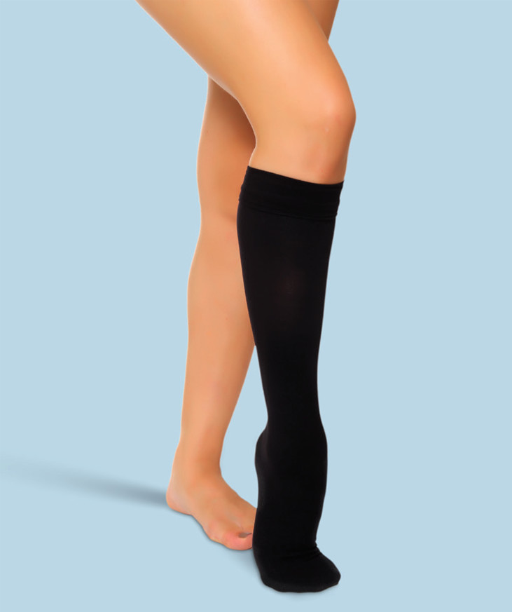 Class 1 Siyah Varis Çorabları 18-21 mmHg